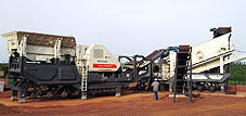 Stone Production line in Jamaica (Mobile Cone Crusher)